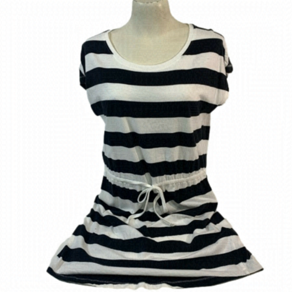ONLY Black & White Stripped Dress
